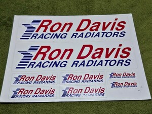 Ron Davis RACING RADIATORS のステッカー