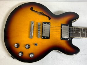 Epiphone ULTRA-339 ハードケース付き エピフォン ウルトラ339 セミアコースティックギター サンバースト ※引取り可 □