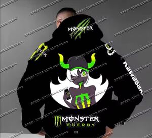 MONSTER オートバイフード付きスウェットパーカー S 〜4XL/カラー選択可