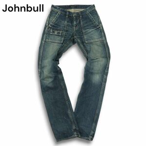 Johnbull ジョンブル 通年 11292 ストーンウォッシュ加工★ ブッシュ ベイカー デニム パンツ ジーンズ Sz.S　メンズ 日本製　A4B04001_8#R