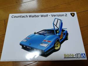 ★即決★ アオシマ 1/24 ザ・スーパーカーシリーズ No.18 ’76 ウルフ・カウンタック Ver.2　未組み立てプラモデルキットです