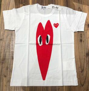 COMME des GARCONS PLAY　白Tシャツ　レディースMサイズ　AZ-T223