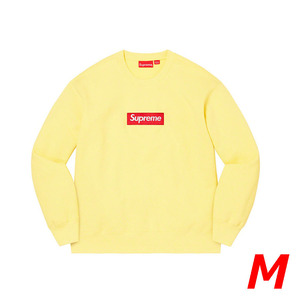 ★新品★Supreme Box Logo Crewneck Pale Yellow M [FW22]