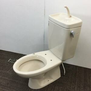 【中古】INAX (イナックス) トイレ便器(床下排水)☆洋式便器「C-180S」とタンク「DT-3840」のセット☆#BU8(アイボリー)☆直接引取可