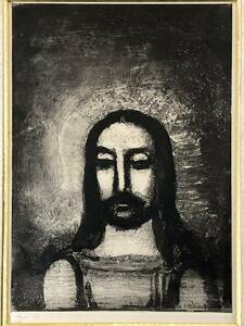 真作■銅版画■ジョルジュ・ルオー Georges Rouault■『「悪の華」■宗教画巨匠■額付絵画　2a