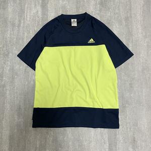 Tシャツ 半袖 アディダス adidas パフォーマンスロゴ バイカラー XO