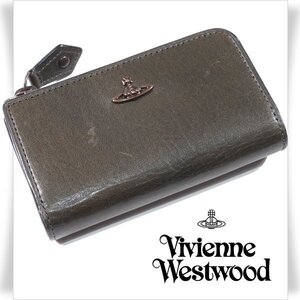 未使用1円～★Vivienne Westwood ヴィヴィアンウエストウッド 牛革レザー コッパー 小銭入れ財布 キーケース コインケース カード ◆4554◆