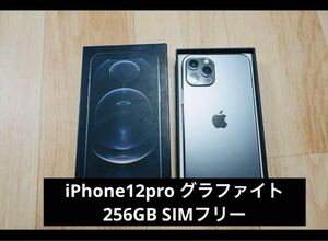 Apple iPhone 12 Pro 256GB SIMフリー グラファイト 初期化済み