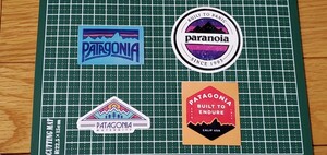 4枚 キャンプステッカー Patagonia パタゴニア 防水ステッカー シール 登山 キャンプ用品 3枚同時購入でランダムでステッカー1枚プレゼント