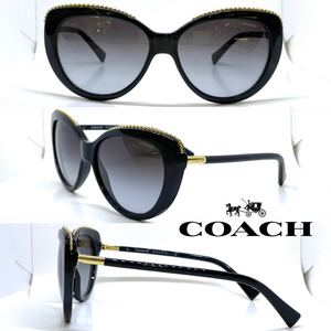 新品 送料無料 COACH コーチ サングラス HC8157 500211 Black ブラック