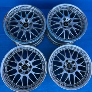 当時物　深リム WORK ワーク VS 17インチ 17×8J 9J +36 PCD114.3 5穴 ハーブ73mm 1999年製 4本セット