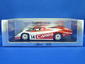 ②スパーク 1/43 ポルシェ 956 #14 8th ル マン 1983 J.ラマース/J.パーマー/R.ロイド(Spark, Porsche, Le Mans, キャノン, Canon)