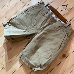 [KWT2958] Dickies ハーフチノパン メンズ ベージュ 30 コン