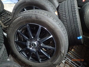 溝有り ラフィット 16x6.5J P114.3 +53 ブリザック VRX3 215/60R16 2021年製 4本 オデッセイ C-HR ヴェゼル CX-3 ノア ヴォクシー マークX