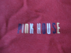 PINK　HOUSE　ピンクハウス　半袖ポロシャツ　　ロゴプリント　日本製