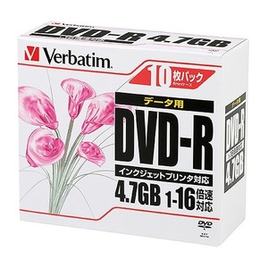 バーベイタム(Verbatim) DVD-R データ用 入数：1パック(10枚) DHR47JPP10(55135)