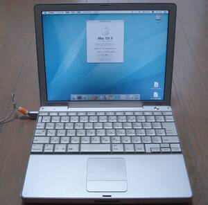 ■Powerbook G4 12インチ ■ 867Mhz os10.4.11■マイクロソフトOFFICE Xインストール■現状品