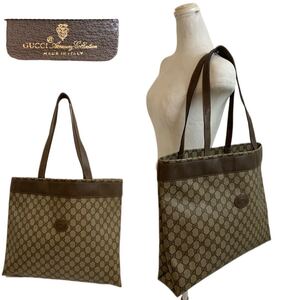 OLD GUCCI オールドグッチ GUCCI VINTAGE グッチ ヴィンテージ GUCCI Accessory Collection MADE IN ITALY GG柄トートバッグ アーカイブ