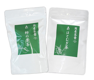 柿の葉茶＆はと麦茶(各2g×30包)★無農薬・無化学肥料★無添加★ノンカフェイン★