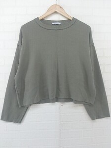 ◇ ZARA WOMAN ザラウーマン 長袖 カットソー プルオーバー サイズEUR M USA M MEX 28 グレー レディース P