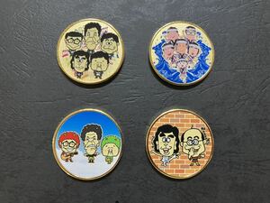 結成60周年 ザ・ドリフターズ展 記念メダル 4種セット 限定品 コンプリート 志村けん 加藤茶 高木ブー いかりや長介 仲本工事