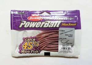 BERKLEY バークレー マックスセント PowerBait MaxScent D-Worm 3.6inch【ディーワーム3.6 Dワーム3.6インチ】ミミズ Mimizu 