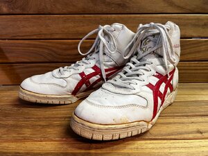 (^w^)b asics アシックス TBF551 日本製 ALL JAPAN 名作 オールジャパン 白赤 27cm バスケットボール シューズ バッシュ ホワイト レッド