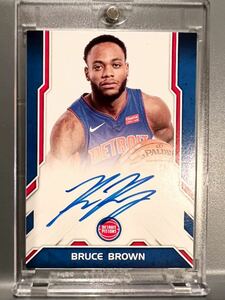 超絶レア直書 Next Day RC Auto 18 Panini Bruce Brown ブルース・ブラウンJr. NBA ルーキー サイン ネッツ Nets バスケ ユニフォーム