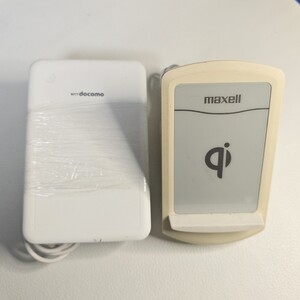 Qi ワイヤレス充電器 2個セット maxell docomo