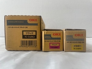 【大阪発】★お値段下げました！★【OKI】 TC-C4A2 大容量トナーカートリッジ（K ×1・M ×1・Y ×1）（5821）