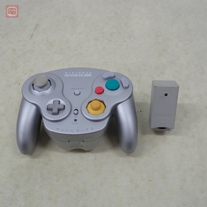 動作品 GC ゲームキューブ ワイヤレスコントローラー ウェーブバード + ワイヤレスレシーバー DOL-004/DOL-005 任天堂 Nintendo【10