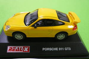 【希少・新品】REAL-X1/72 ミニカーコレクション★ PORSCHE 911 GT3 ☆ イエロー