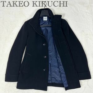 美品！TAKEO KIKUCHI スタンドコート　ウール　現行　タケオキクチ