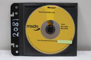 E0183 K　Visual SourceSafe 6 msdn ライセンスキーあり