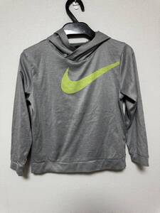 NIKE ナイキ パーカー　ロンT ジャージ　トレーナー 薄手　美品 DRI FIT グレー