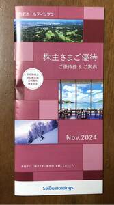西武ホールディングス　株主様ご優待　冊子