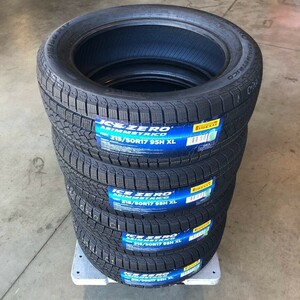 (FE009.17.2) 送料別 [4本セット] PIRELLI ICE ZERO ASIMMETRICO　215/50R17 95H XL 2022年製造 室内保管 215/50/17 スタッドレス