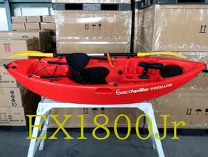 ＥＸ－ＯＵＴＬＥＴ　EX１８００Jr　６f　Jrサイズ　ポセイドンfishingカヤック　RED