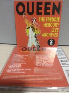 ☆QUEEN☆THE FREDDIE MERCURY LIVE ARCHIVES【必聴ライヴ盤】クイーン 2CD 貴重 レア