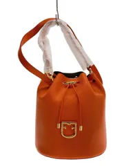 FURLA CORONA コロナ ショルダー付2Way ハンドバッグ レザー オレンジ 