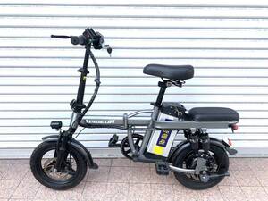 FLYINGディスクMTB式折り畳みフル電動自転車PIGEON 48V12Ah 350W14インチ アクセル付 動作確認済DB1252