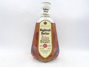 同梱不可 1円～Highland Nectar 12年 De Luxe ハイランドネクター デラックススコッチウイスキー 750ml 43% X293175