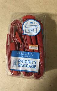 【同梱不可！】スーツケースベルト バッグ　赤★ベルトとバッグが一体化