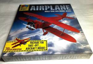 ＜洋書＞ペーパーモデル・飛行機　ビーチクラフト・スタッガーウィング『AIRPLANE: Build your own huge model』～大型：長さ58cm/翼長70cm