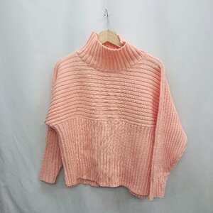 ◇ ⊇ ROPE PICNIC ロペピクニック ハイネック 長袖 ニット セーター サイズ38 オレンジ レディース E