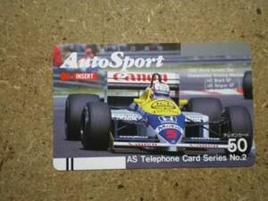 a868・オートスポーツ　No.2　F1　テレカ