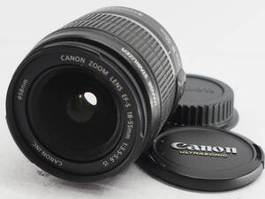 ★特上品★ キヤノン CANON EF-S 18-55ｍｍ Ｆ3.5-5.6 IS ★前後キャップ付き ＃A1585