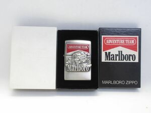 H560-N29-3875◎ Zippo ジッポー Marlboro マルボロ ADVENTURE TEAM メタル貼り オイルライター 喫煙具 現状品1◎