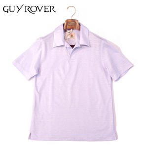 【40％OFF・新品・M】GUY ROVER（ギローバー）コットンスラブ ワンピースカラーポロシャツ ラベンダー PC216-521506