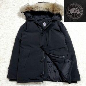 極美品 L カナダグース シャトーパーカ ブラックレーベル 黒 コヨーテ ファー フード CANADA GOOSE CHATEAU PARKA BLACK LABEL グリフィン